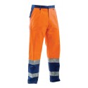 Pantalone Fustagno Bicolore Alta Visibilta Arancio
